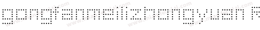 gongfanmeilizhongyuan Regular字体转换